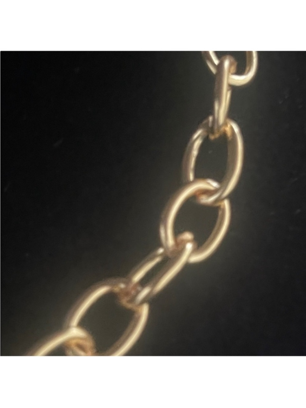 Gold Tone Chunky Chain Necklace with Chanel Number 5 Charm - Picture 6 of 12